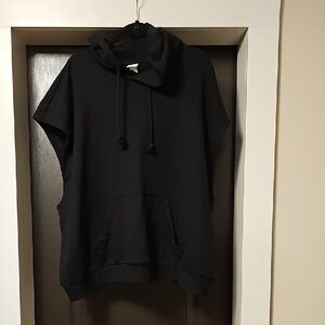 H&M Black Sleeveless Hoodie Tank